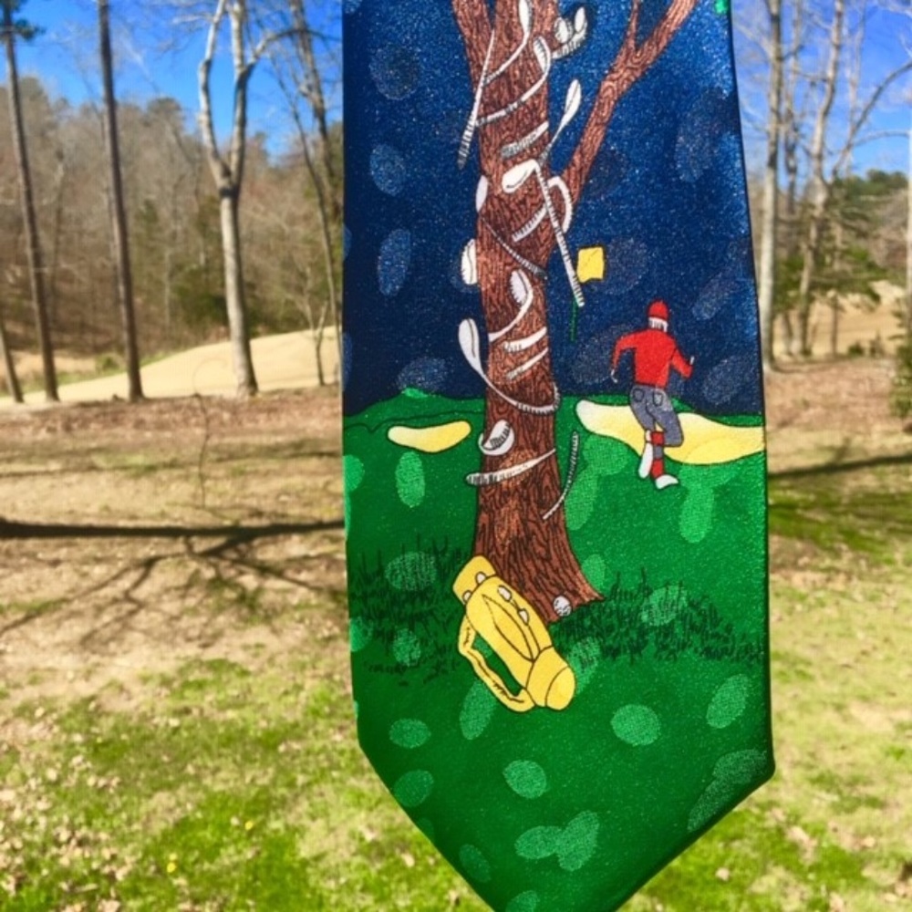Renaissance Hand Made Putter Golfing Club Sports Tie 1990’s 1990s 1990s 90s